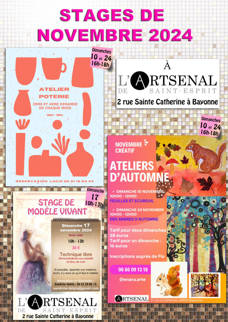 Affiche des stages du mois